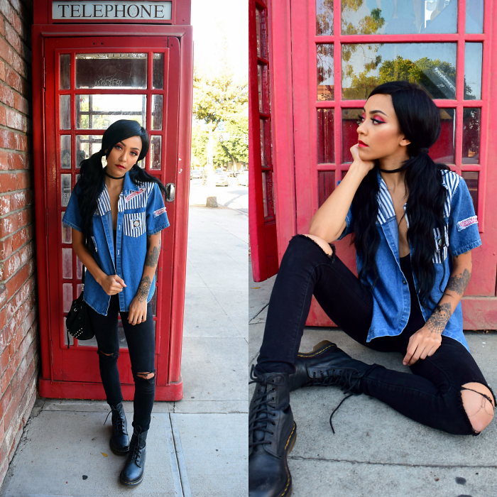 Goth, Black, Alternative, Nu Goth, Grunge, Tattoos, Style, Outfit Of the Day, Ootd, Makeup, Cosmetics, English, Lipstick, DayDream